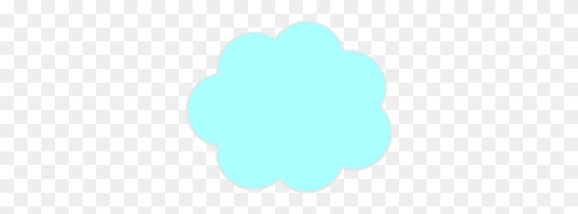300x251 Blue Thought Bubble Png, Clip Art For Web - Thought Cloud PNG
