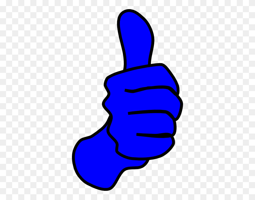 366x599 Blue Thumbs Up Png, Clip Art For Web - Get Up Clipart
