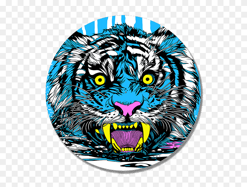 575x575 Blue Tiger - Tiger PNG