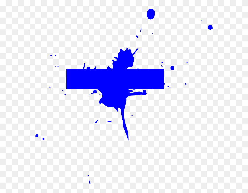 600x595 Blue Title Splat Png, Clip Art For Web - Title Clipart