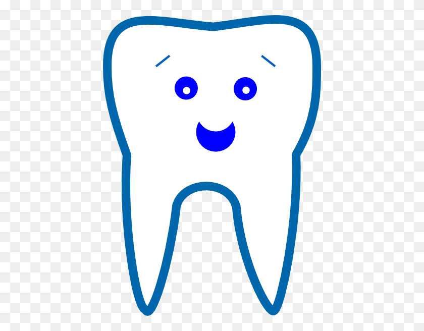 432x596 Blue Tooth Clip Arts Download - Tooth Clipart