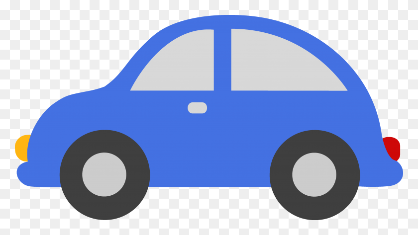 4916x2605 Blue Toy Car Clipart - Free Transportation Clipart