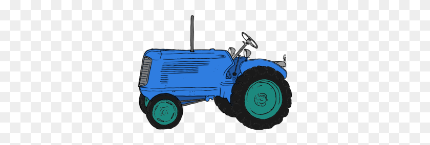 300x224 Синий Трактор Клипарт Синий Трактор Картинки - Синий Грузовик Клипарт