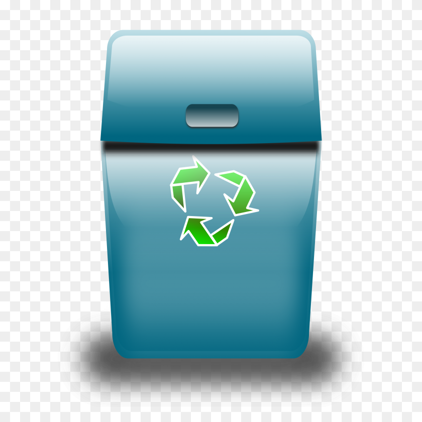 2400x2400 Blue Trash Can Icons Png - Trashcan PNG