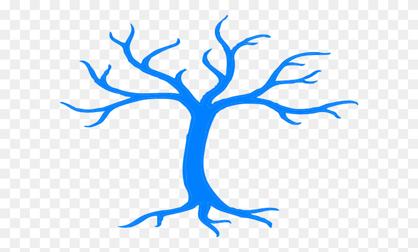 600x448 Blue Tree Png, Clip Art For Web - Tree Clipart PNG