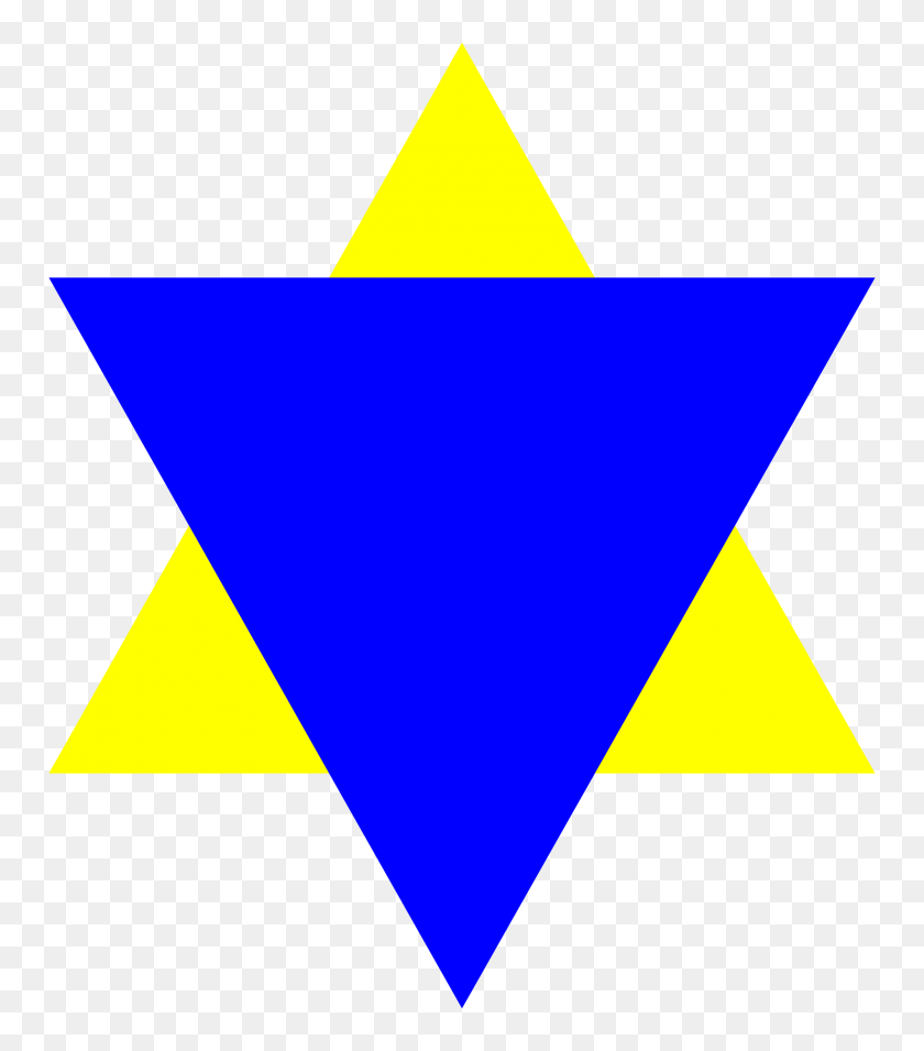 2000x2296 Blue Triangle Jew - Blue Triangle PNG