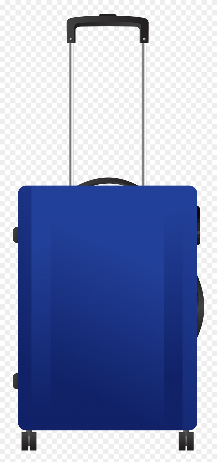 3604x8000 Blue Trolley Travel Bag Png Transparent Clip Art Gallery - Trolley Clipart