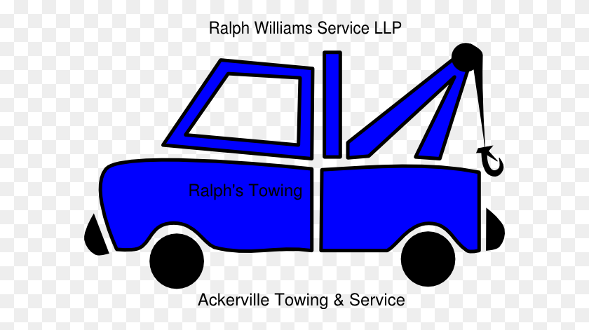 600x411 Blue Truck Ralph Clip Art - Tow Truck Clipart