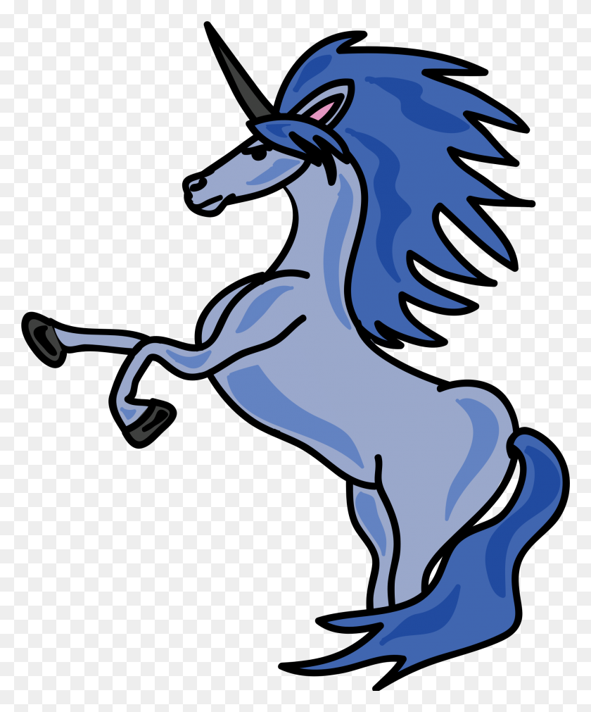 1873x2286 Blue Unicorn Transparent Png Image - PNG Unicorn