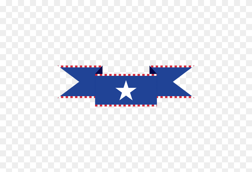 512x512 Azul De La Bandera De Estados Unidos De La Cinta - Bandera Americana Png Transparente