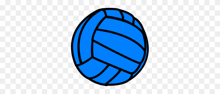 297x299 Blue Volleyball Clip Art - Volleyball Clipart Free