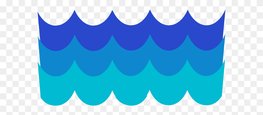 600x310 Blue Water Clipart Kid - Water Play Clipart