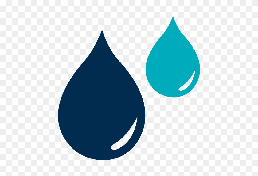 512x512 Blue Water Drops Icon - Water Drop PNG