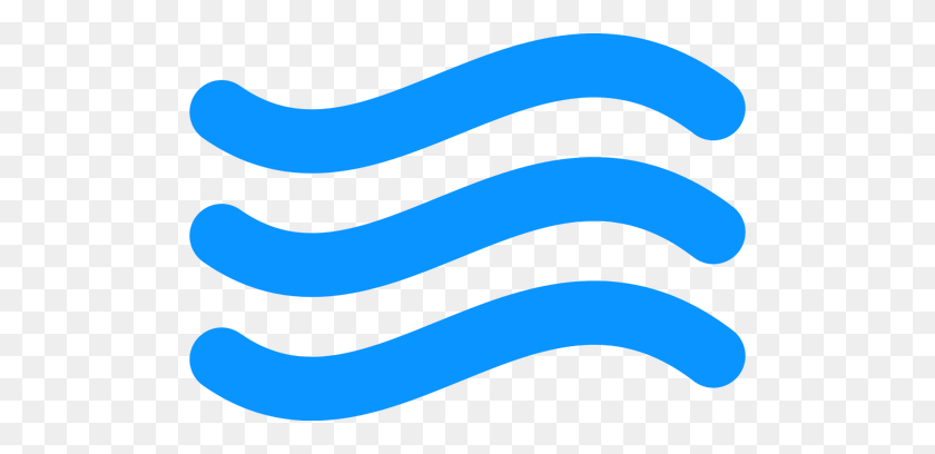 500x348 Blue Water Icon - Water Flow Clipart
