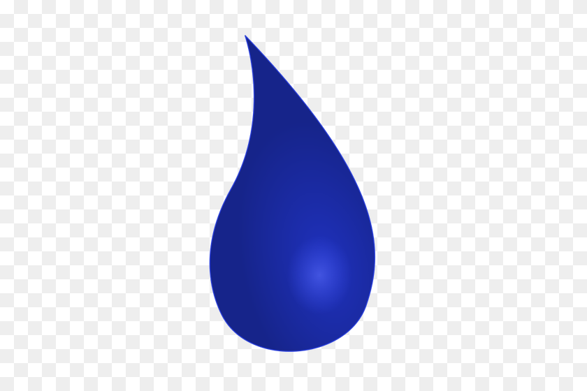 300x500 Blue Waterdrop - Water Drop PNG