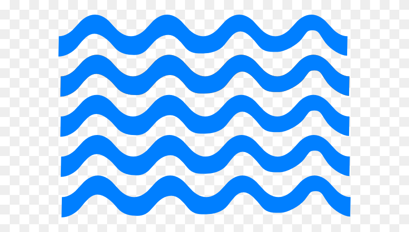 600x416 Blue Wave Lines Clip Art - Wave Line PNG