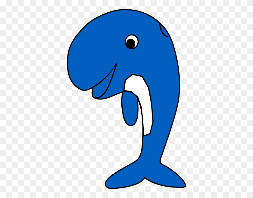 396x599 Blue Whale Clip Art - Blue Whale Clipart