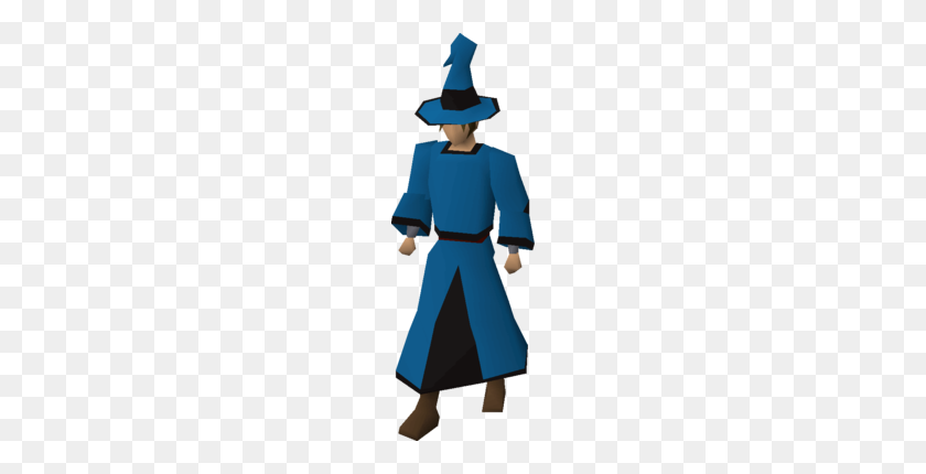 130x370 Blue Wizard Robe - Robe PNG