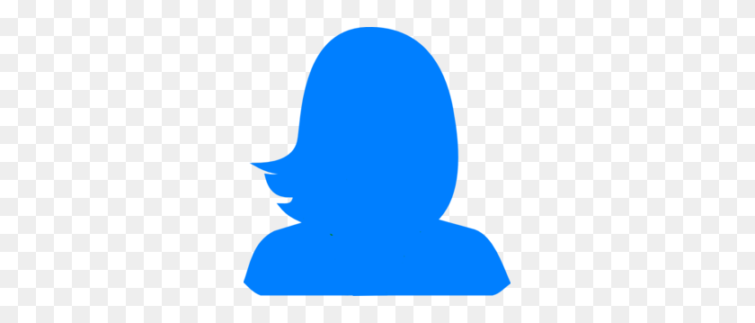 297x299 Blue Woman Silhouette Clip Art - Woman Silhouette Clip Art
