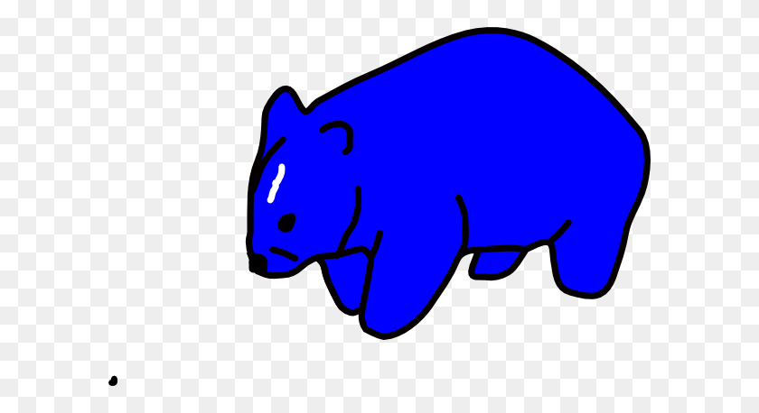 600x398 Blue Wombat Clip Art - Wombat Clipart