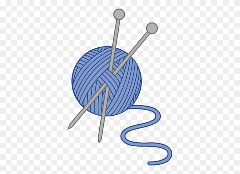 367x550 Blue Yarn And Knitting Needles A Few Of My Favorite Things - Yarn And Crochet Hook Clipart