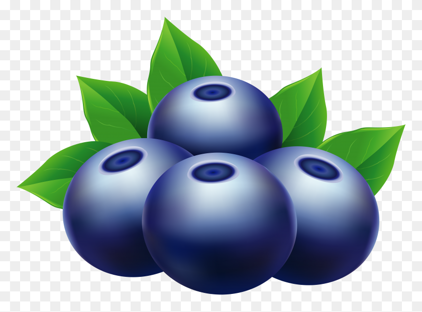8000x5754 Blueberries Png Clip Art - Blueberries PNG