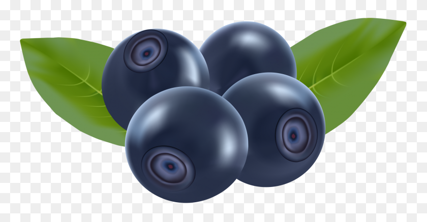 2000x968 Blueberries Png Clip Art - Blueberries PNG