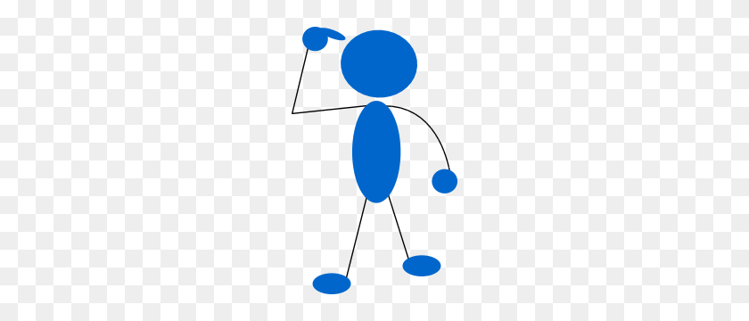 186x300 Blueman Thinking Png, Clip Art For Web - Person Thinking Clipart