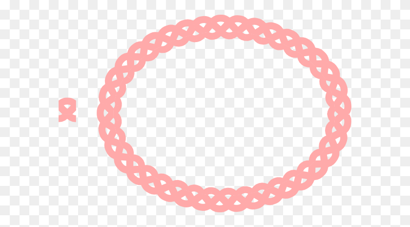 600x404 Blush Colored Rope Frame Clip Art - Rope Frame Clipart