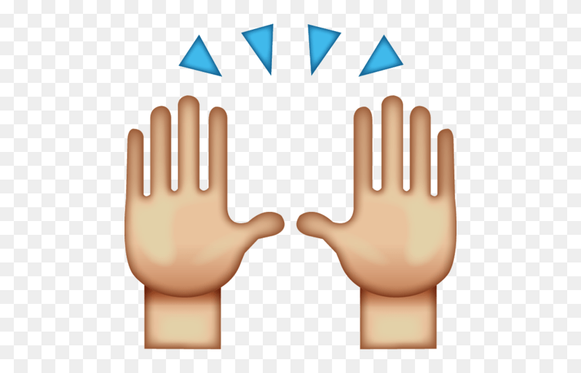 480x480 Blush Reaction Emoji Transparent Png - Hand Emoji PNG
