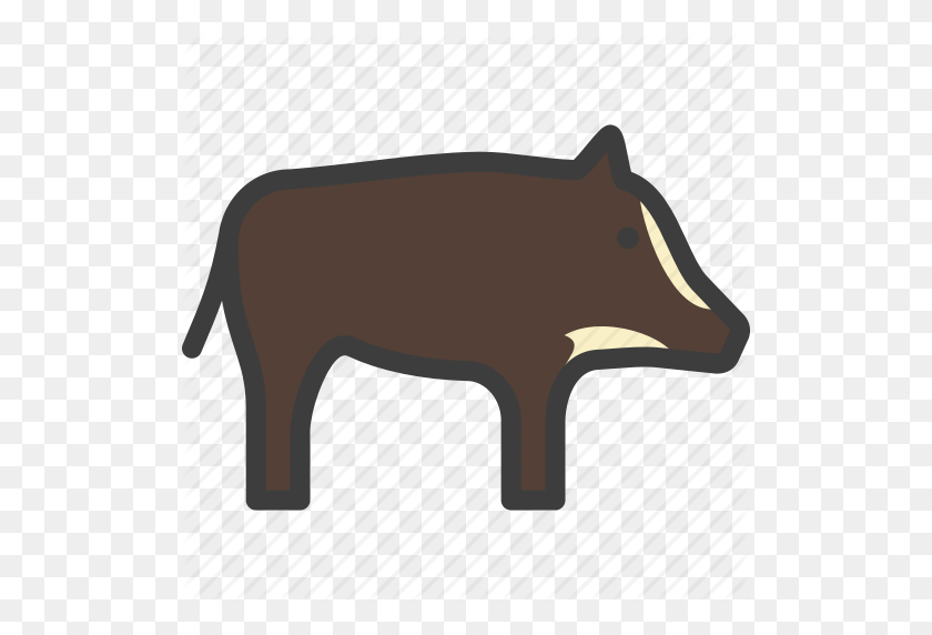 512x512 Boar, Hog, Pig, Wild Icon - Wild Hog Clip Art