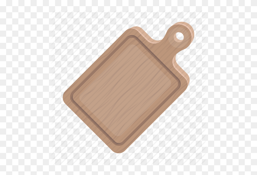 512x512 Board, Cooking, Cutting, Equipment, Food, Wood Icon - Wood Board PNG