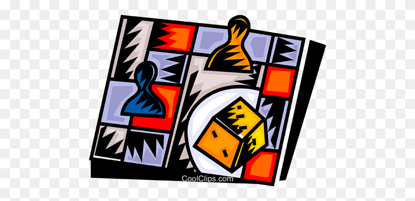 480x346 Настольная Игра С Кубиками Роялти Бесплатно Векторные Иллюстрации - Настольные Игры Png