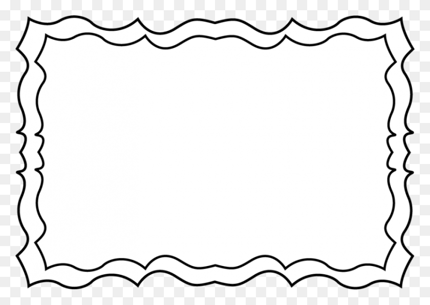 830x570 Пограничный Клипарт Группа С Элементами - Филигранная Граница Png