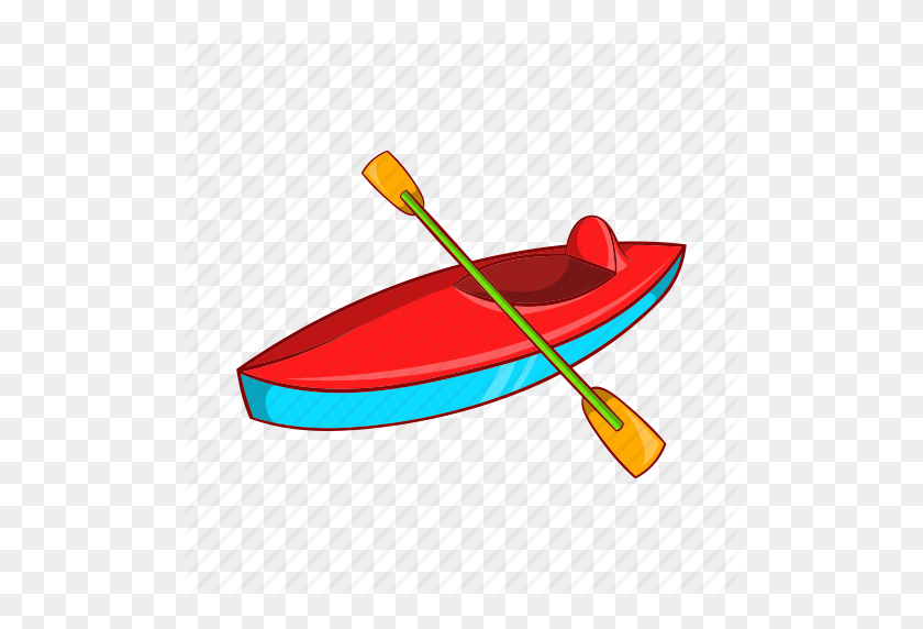 512x512 Boat, Canoe, Cartoon, Kayak, Kayaking, Paddle, Sign Icon - Canoe PNG