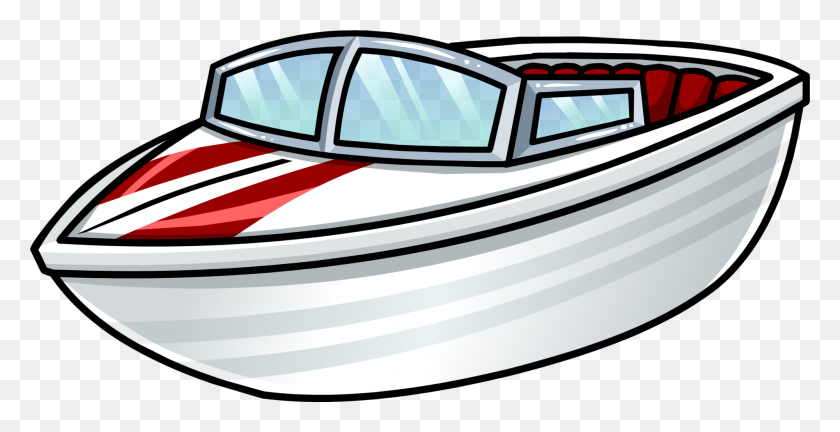 2000x954 Boat Clip Art Black And White Image - Powerboat Clipart