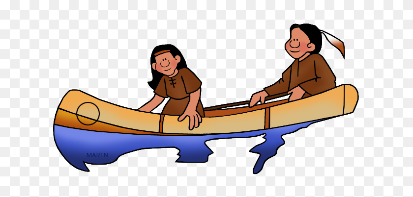 648x342 Boat Clipart Kid Canoe - Canoe Clipart Black And White