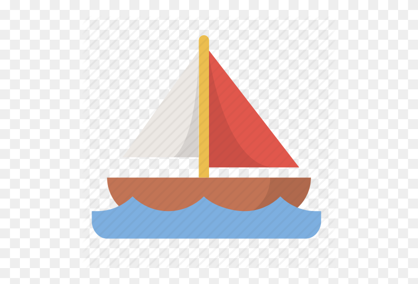512x512 Лодка, Отдых, Морской, Океан, Парус, Парусник, Значок Море - Лодка Emoji Png