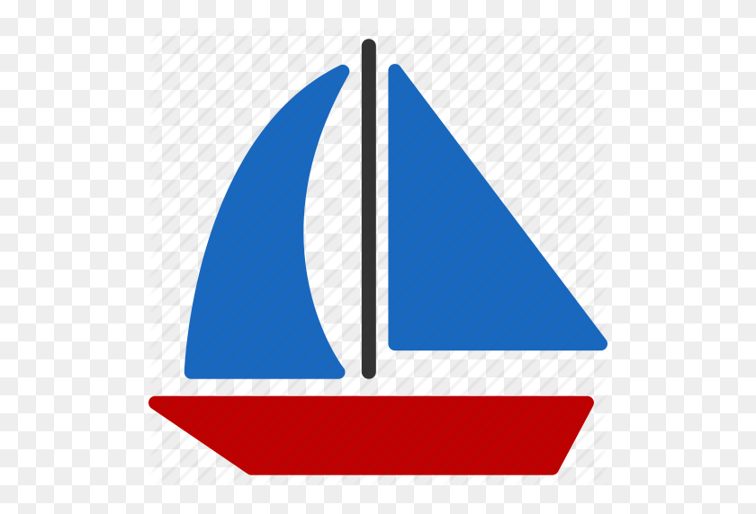 512x512 Лодка, Морской, Морской, Навигация, Парус, Корабль, Значок Яхты - Морской Png