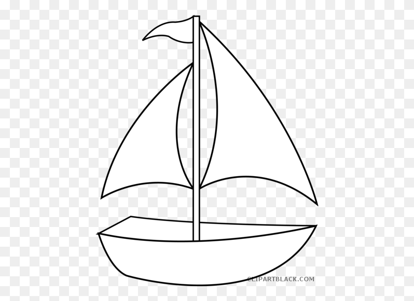 452x550 Boat Outline Clipart Clip Art Images - Row Boat Clipart