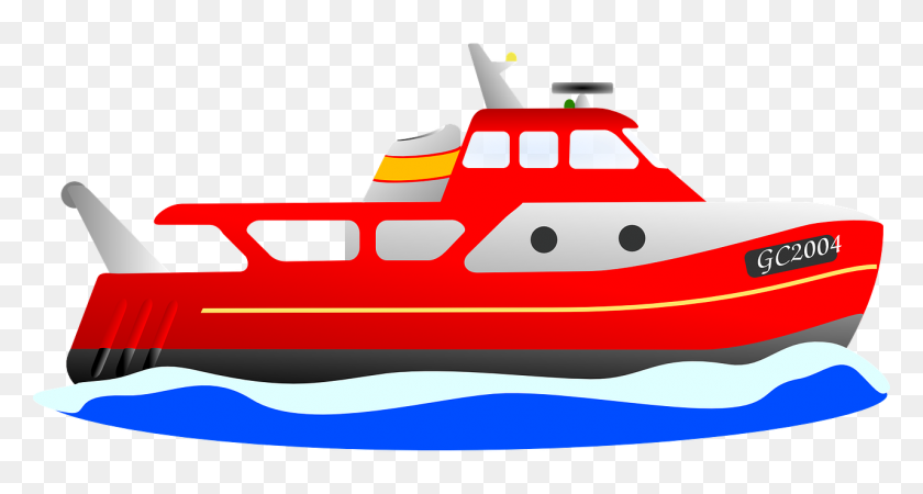 1280x640 Лодка, Траулер Лодка Транспорт Вода - Буксир Клипарт