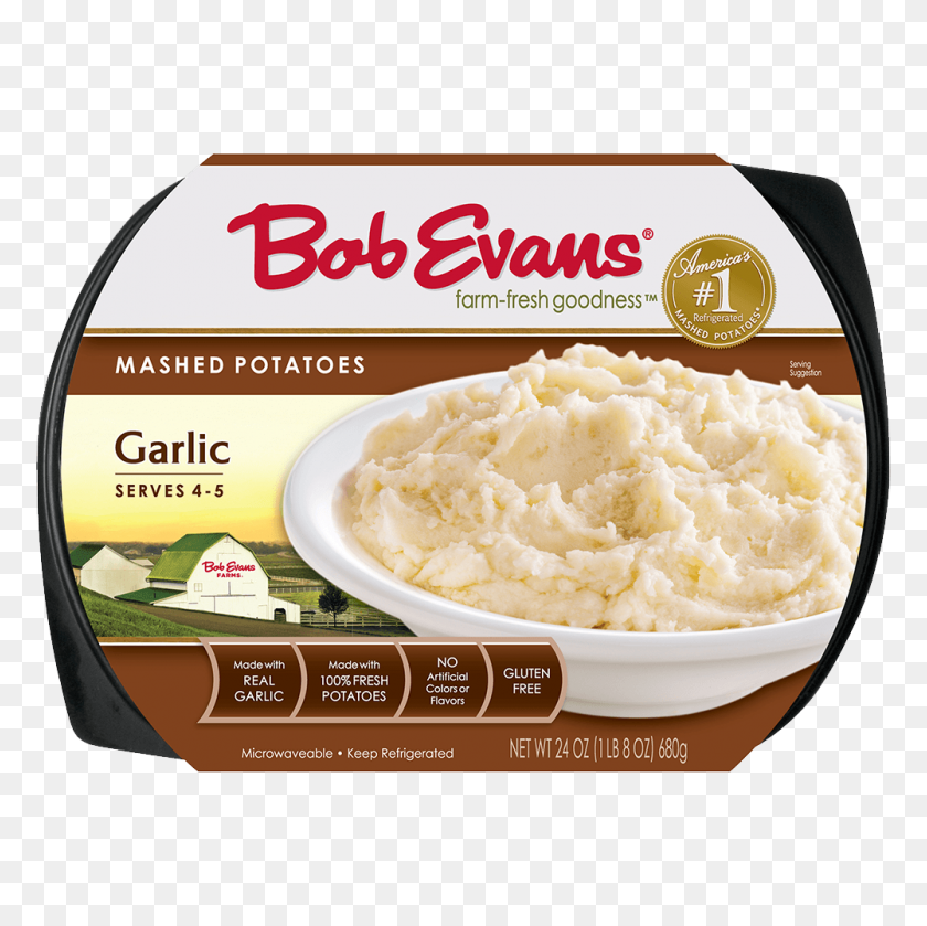 1000x1000 Bob Evans Garlic Mashed Potatoes - Potatoes PNG