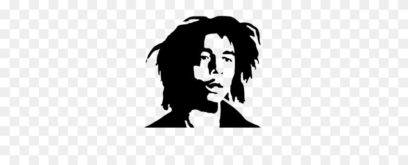 256x280 Bob Marley Face Stencil Png Image - Bob Marley PNG