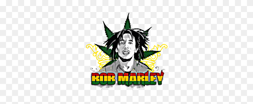 300x287 Bob Marley Hemp Leaf Transparent Png - Bob Marley Clip Art