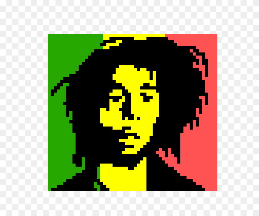 690x640 Боб Марли Pixel Art Maker - Боб Марли Png