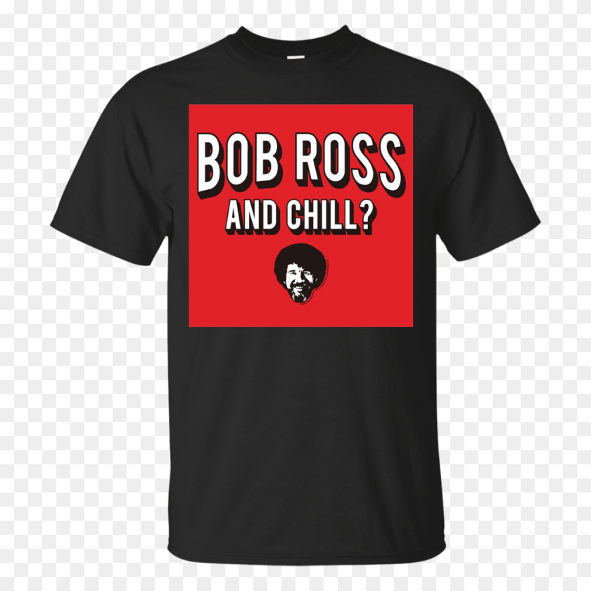 1155x1155 Bob Ross Y Chill Camisa De Los Hombres - Bob Ross Png
