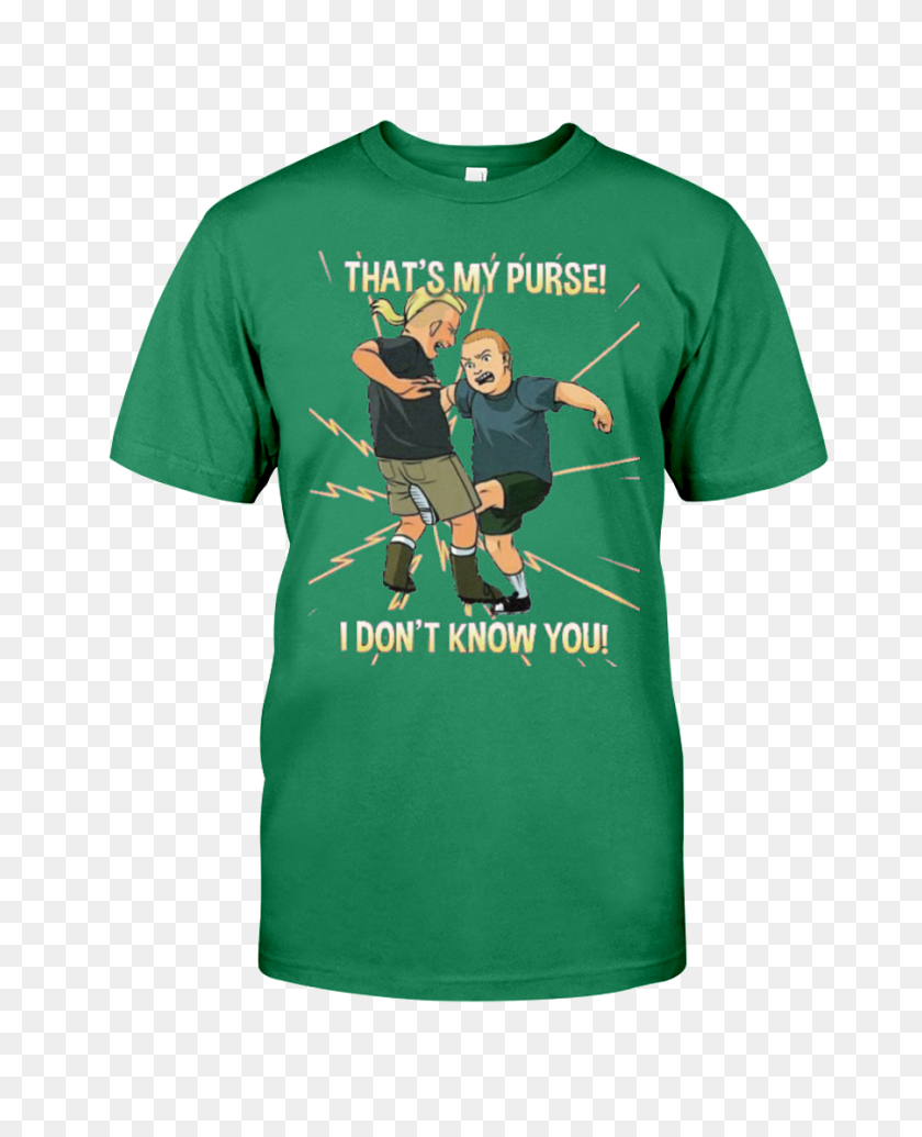 900x1125 Bobby Hill That's My Purse Cotton T Shirt - Bobby Hill PNG