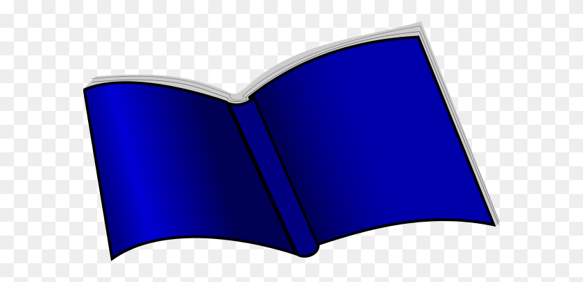 600x347 Bobook Clipart Blue - Клипарт Открытая Книга