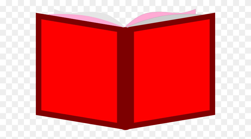 600x407 Bobook Clipart Red - Clipart Open Book