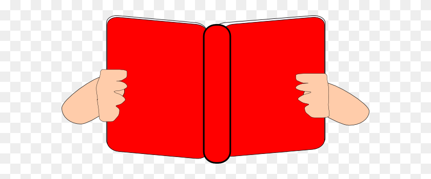 600x290 Bobook Clipart Red - Книжный Клипарт